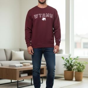 Champion Men's Burgundy Crewneck Sweater